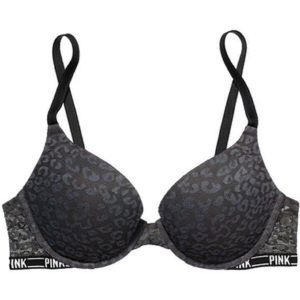 Victoria’s Secret PINK Leopard Lace Push Up Bra